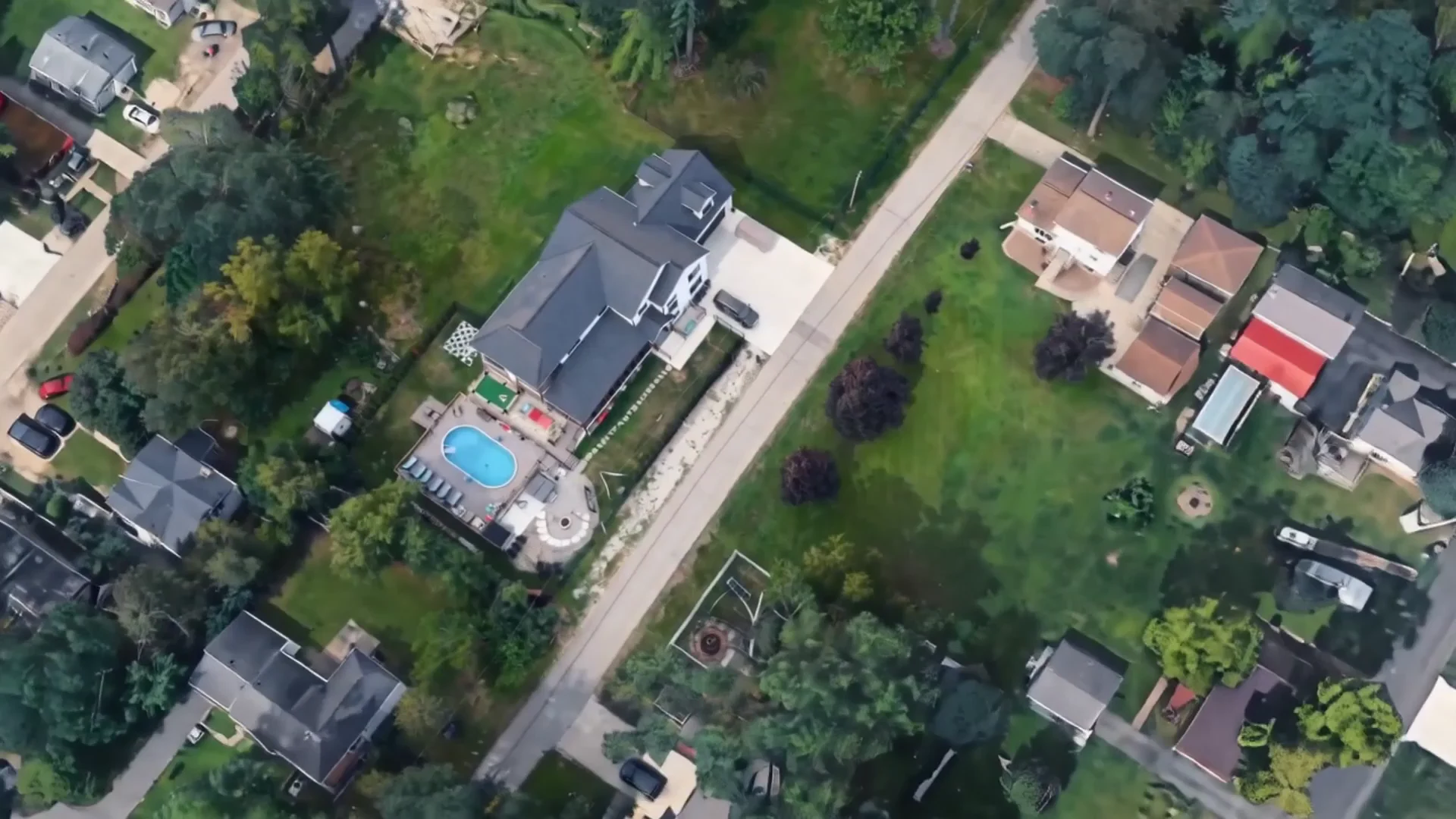 Lake Geneva Estate above the shoreline