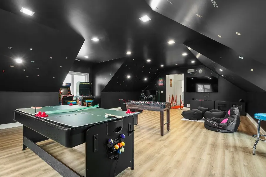 Air hockey and table games