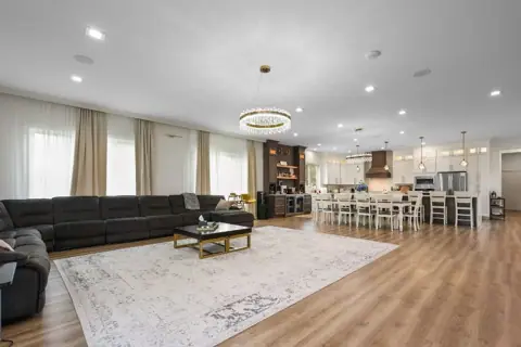 Open living and dining