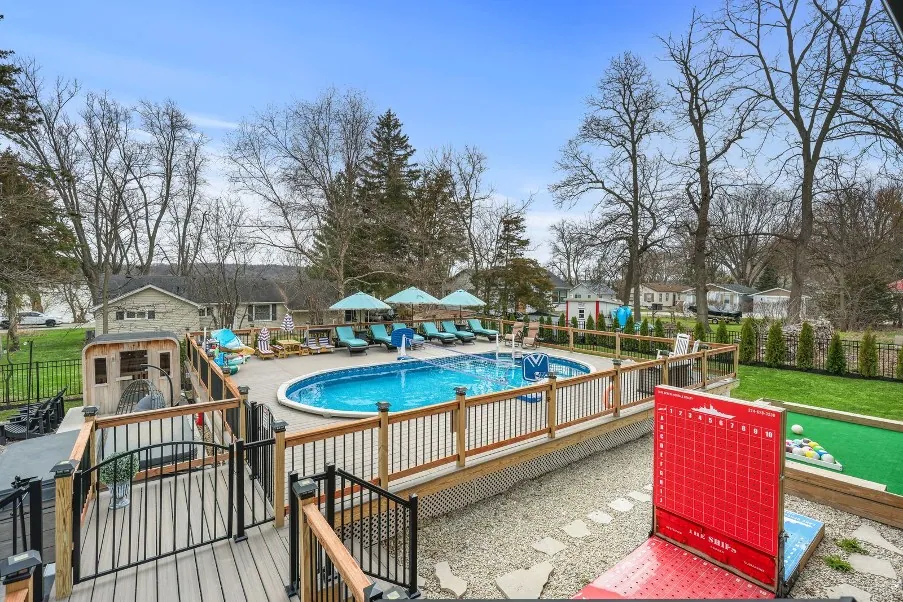 Heated pool and lounge terrace
